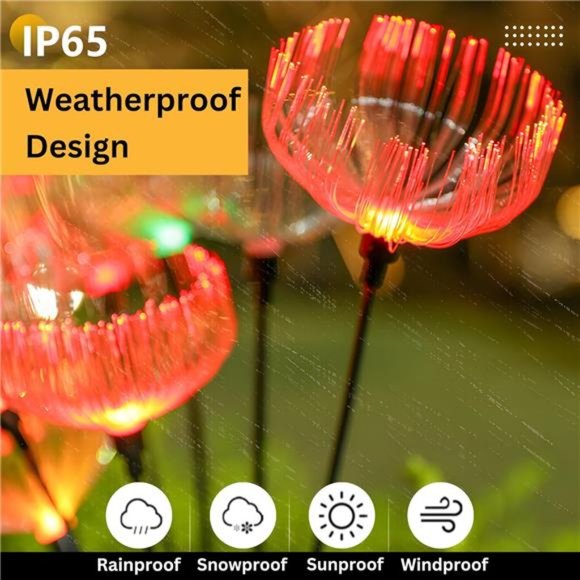 2 Pack, Solar Christmas Lights Outdoor Waterproof Color Changing Lights 7 LED - Picture 4 of 6